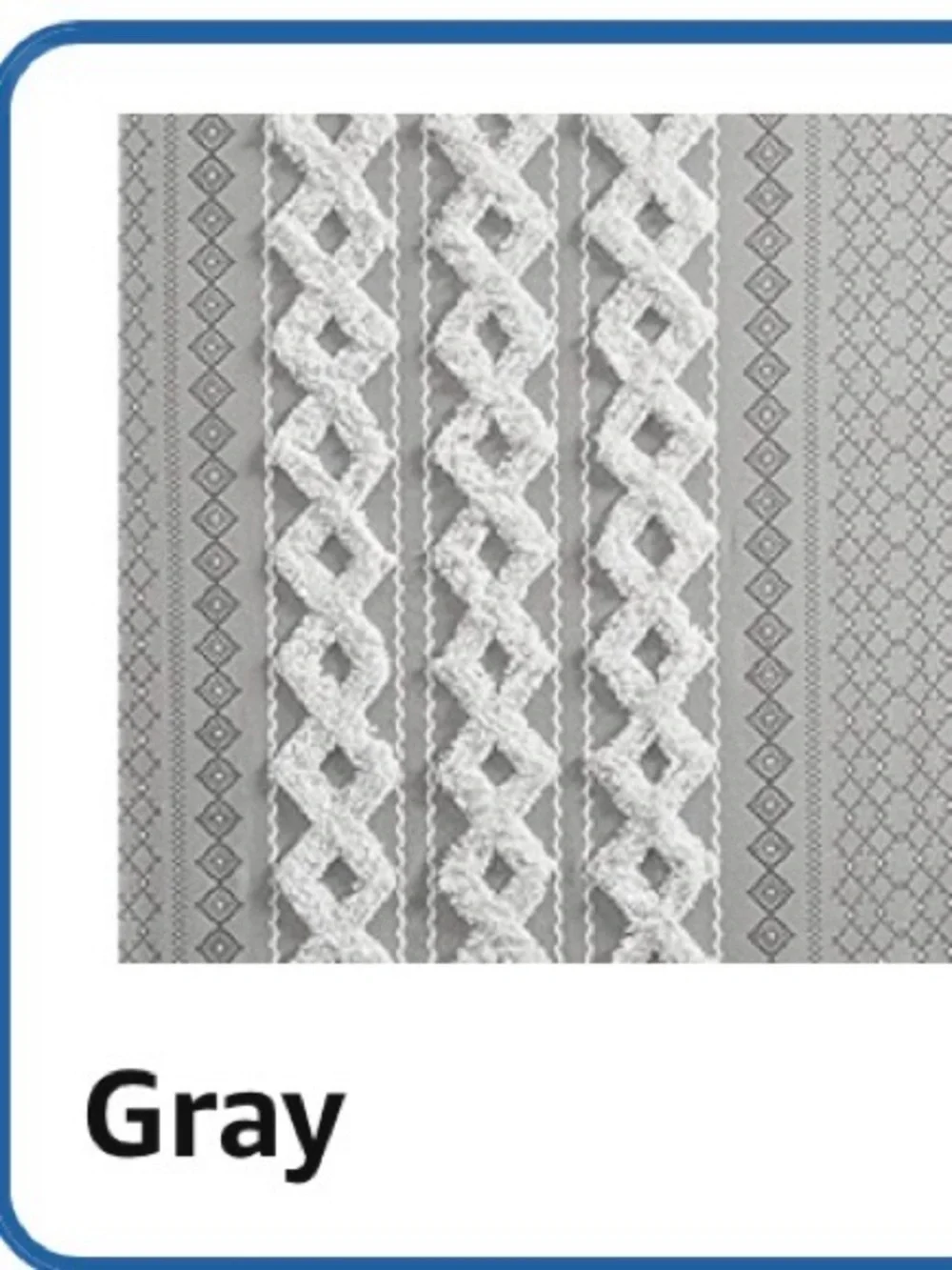 Gray Knit Pattern queen duvet cover